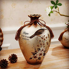 NEWQZ China Vase, Ceramic Vase Set of 3 Pieces, Chinese Vases for Home Decor, Color: Silver Ash