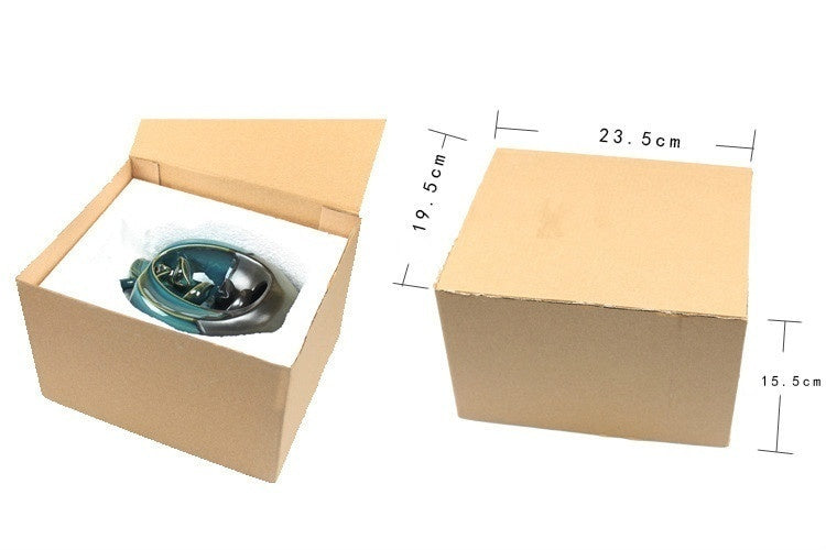 NEWQZ Ceramic Apple & Pear Shaped Backflow Incense Burner with 50 Pcs Incense Cones