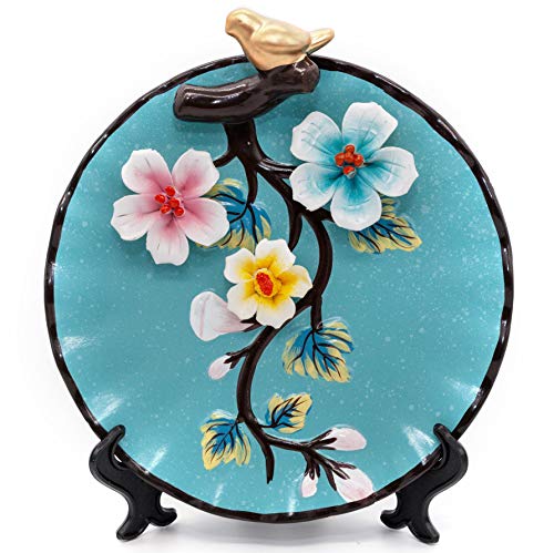 NEWQZ Chinese Vases, Classical and Stylish Decorative Ceramic Vase, Set of 3 Blue Vases, Home Decor