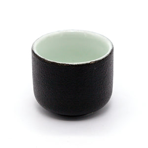 Japanese Sake Set, Traditional Ceramics Black Sake Set 1 Pot and 6 Cups