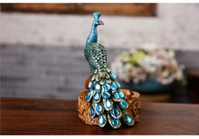 Creative Retro Resin Ashtray with Peacock Model Smoking Accessories Crafts Desktop Decoration