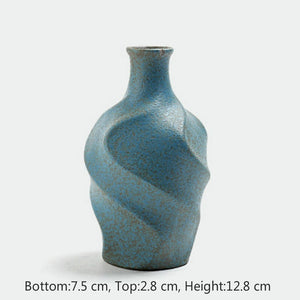 NEWQZ Ceramic Vase,Tea Ceremony, Floral, Zen Natural Stoneware Flower Vase