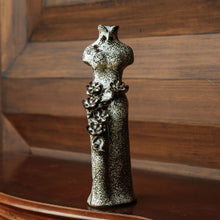 Beautiful Leopard Print&Blue Spots Cheongsam Chinese Style Ceramic Vase