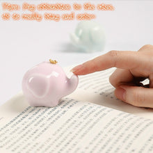 Tiny and Cute,Smooth and Exquisite Porcelain Elephant Doll for People You Care,1 Pair