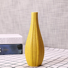 NEWQZ.COM Modern Simplity Ceramic Flower Vase Creative Living Room White Dry Flower Appliance Nordic Home Decor, 8.3" H