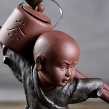 Chinese Kung Fu Tea Show Ceramic Kung Fu Monk Tea Culture Backflow Incense Burner
