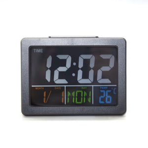 Voice-control Night Light Colorful Screen Digital Alarm Clock, Easy To Read and Use