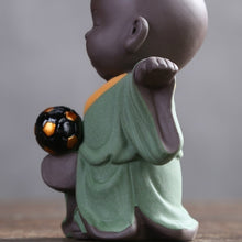 Funny and Cute Kung Fu Football Monks Figurines, Creative Decorative Collectibles