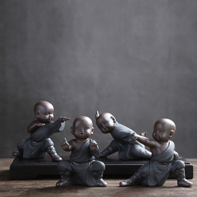 Cool Decorative Collectibles, Chinese Kung Fu Monk Figurines In The Popular Video