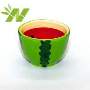 NEWQZ Adorable Watermelon Shaped Tea Set Coffee Cup Set, Afternoon Tea Set with Friends 1 Pot 4 Cup